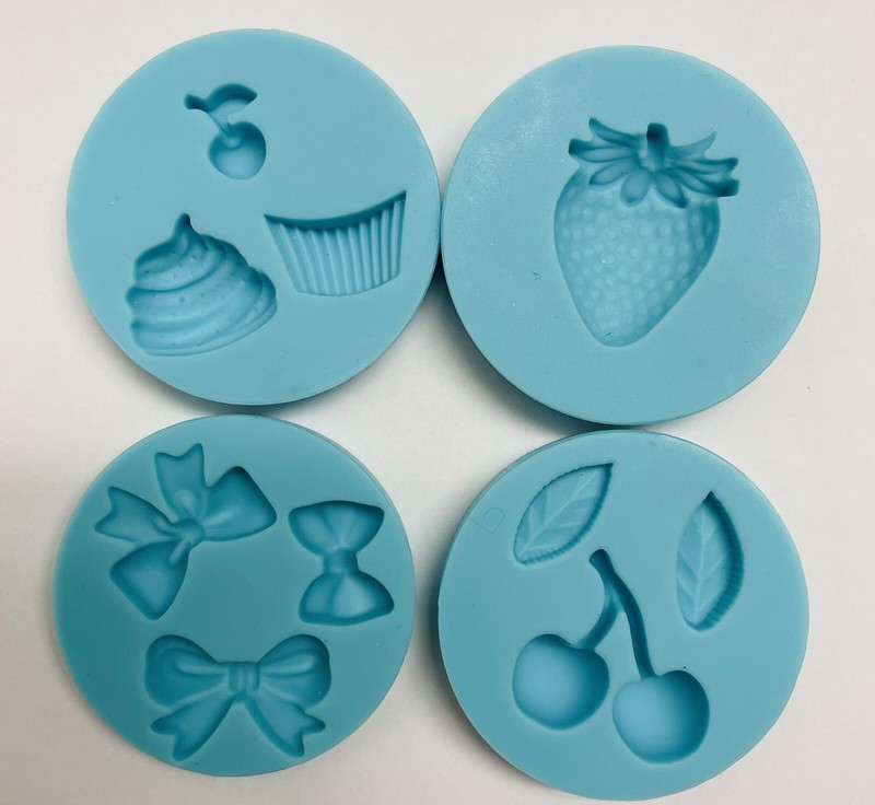 4 Pcs Silicone Mold for Fondant Cake Decorating