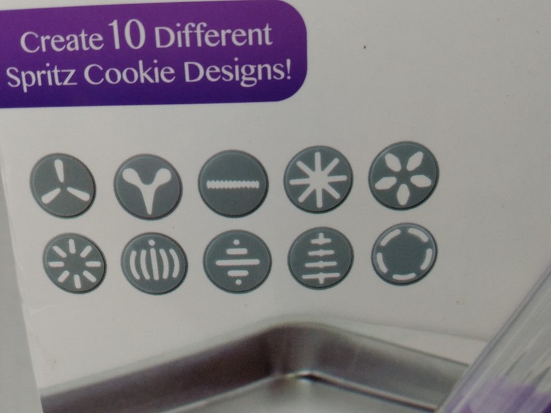 Spritz Design Cookie Press 10 Different Discs PLUS 7 Cookie Cutters gallery