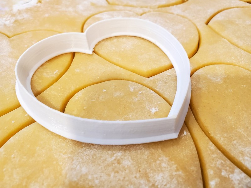 2 Cookie Cutter Hearts | Set of Two Different Sizes (4" and 3") | Valentines Day gallery