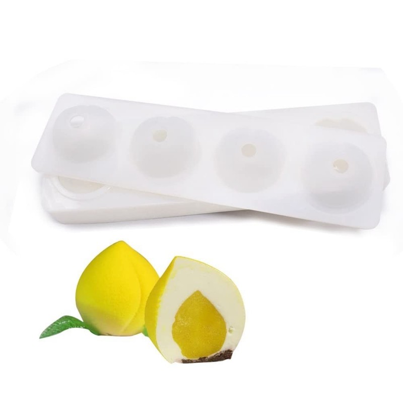 Silicone Cake Molds for Baking - 2PCS Fruit Shape Fondant & Jelly Moulds 14.4x3. gallery