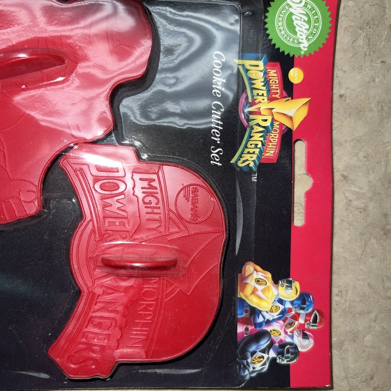 1994 Wilton Mighty Morphin Power Rangers Cookie Cutter Set of 4 NEW In Pkg gallery