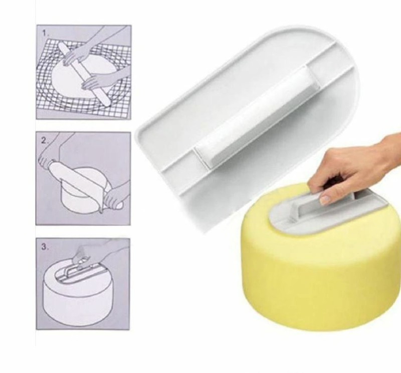 NEW Icing Fondant Cake Decorating Smoother Polisher Cutter Sugarcraft Tool 1pc
