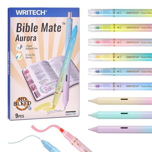 Bible Mate Journaling Set: No Bleed Aesthetic Highlighters & Multicolor-1.0mm gallery