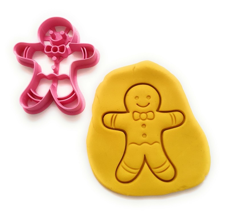 T3D Gingerbread Man Cookie Cutter, Suitable for Cakes Biscuit Fondant