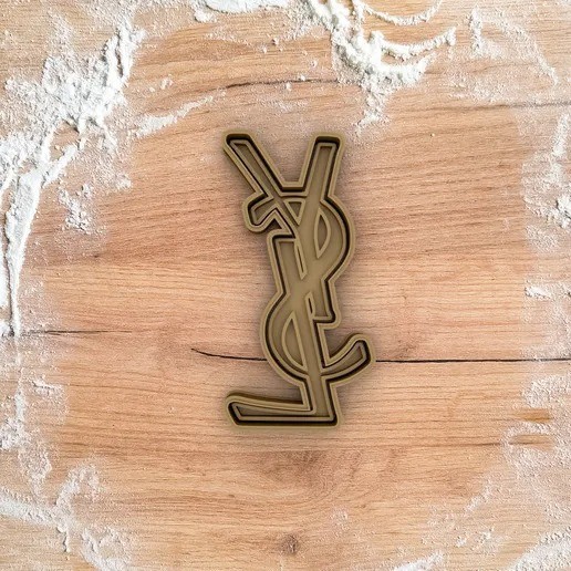 3D Printed Ysl Logo Fashion Inspired Cutter Cookie Cutter Set | Baking Mold