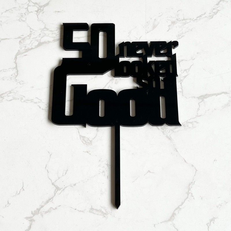 50th cake topper 50 never looked so good gallery