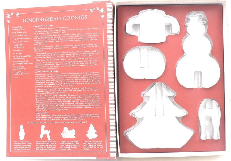Williams-Sonoma Holiday 3D Storybook 8 Cookie Cutters Gingerbread 2006 Christmas gallery