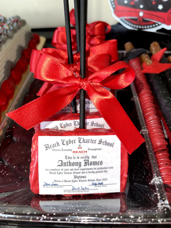 Custom Edible Diploma Toppers – Personalized with School Logo & Local Details!