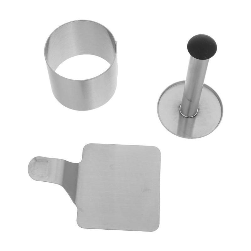 1 Set Reusable Stainless Steel Baking Rings for Cake Mousse and Dessert gallery