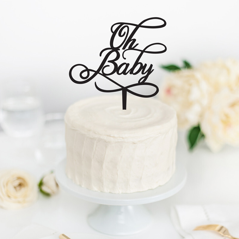Oh Baby Swirl – Cake Topper