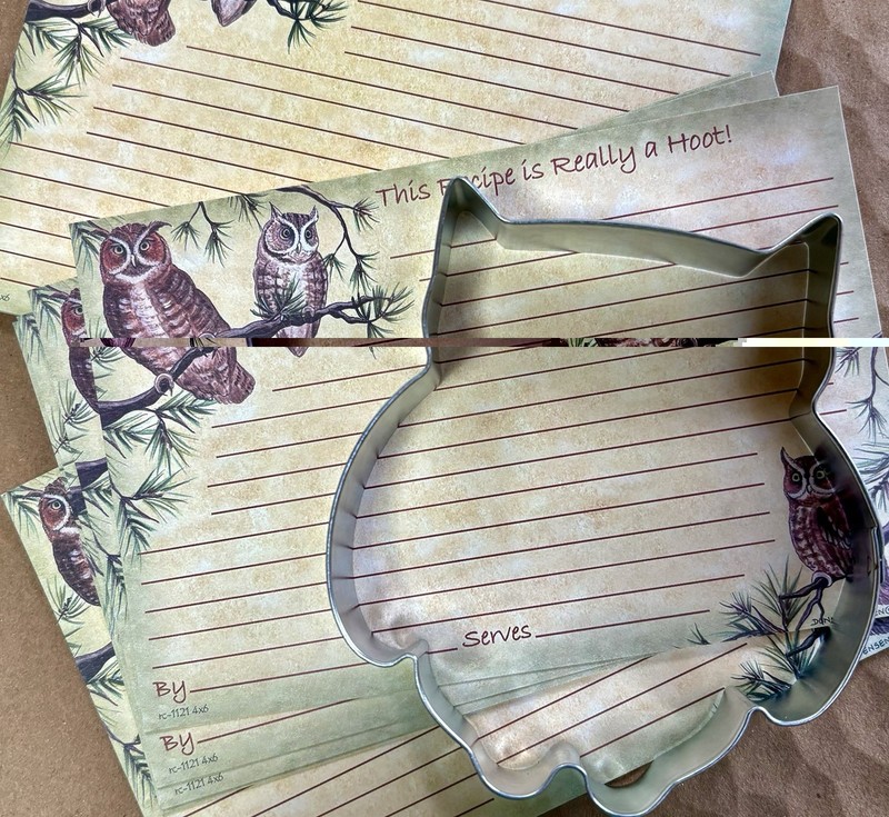Owl Cookie Cutter And Recipe Cards Gift Set gallery
