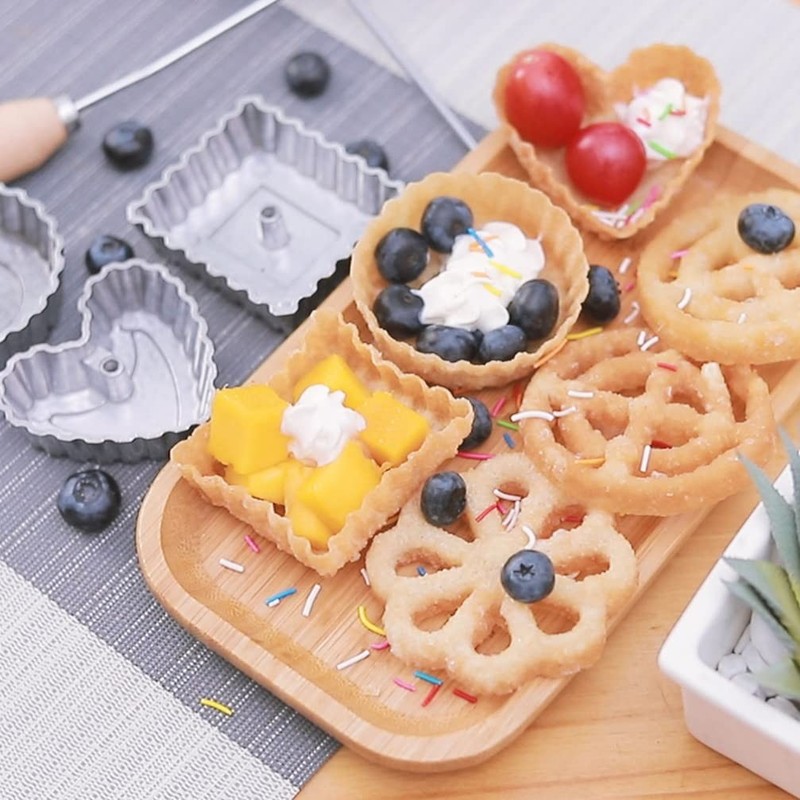 1 PCS Rosette Iron Molds Set Bunuelos Mold Handle Lotus Flower Cookie Alloy gallery