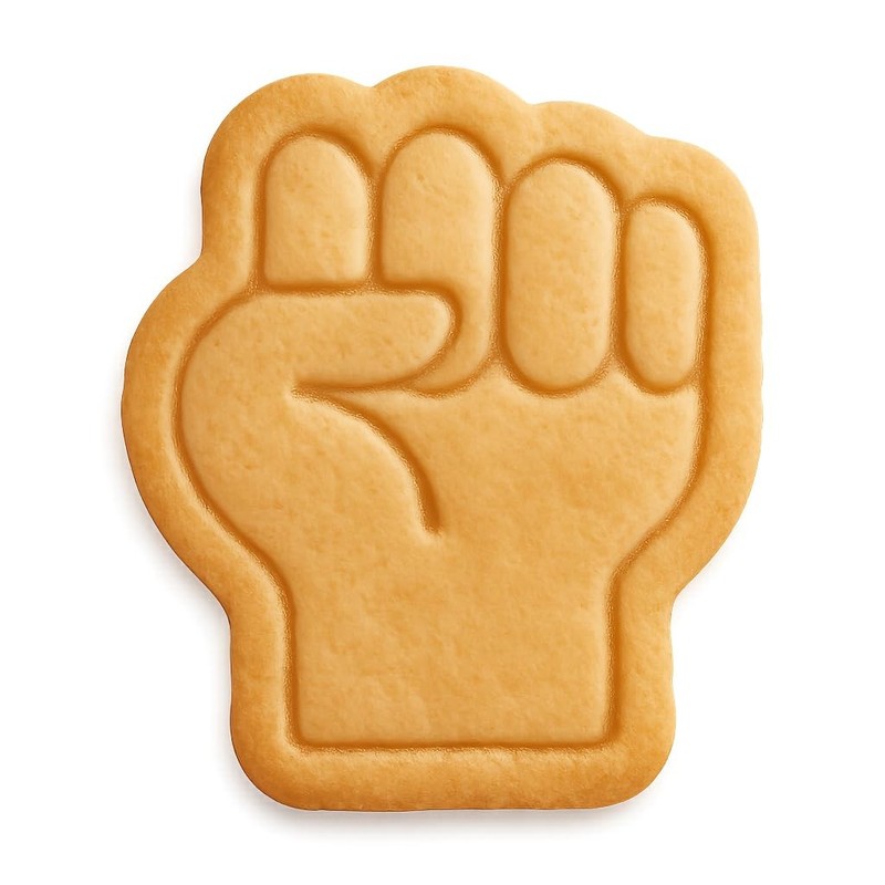 Clenched Fist Hand Cookie Cutter & Stamp, Fondant & Clay - 4x3.5 gallery