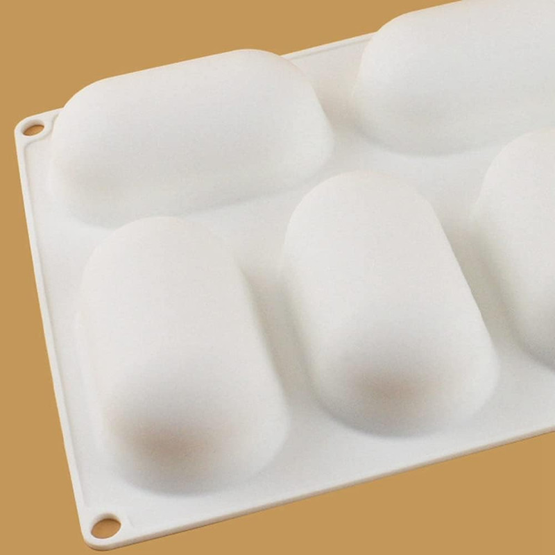 8 Slots 3D Oval Shape Silicone Soap Mould Handmade Jelly Maker Cake Mold Tool gallery