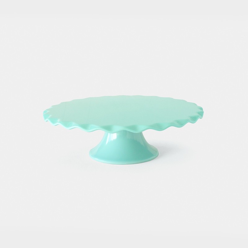 NEW, Susie Cakes Cake Stand, Limited Edition, Aqua, 2 Piece, Dishwasher Safe