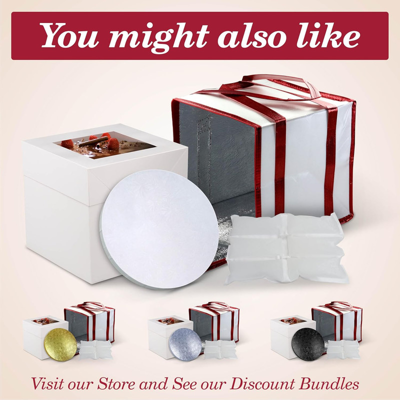 round Cake Boards - Sturdy 1/2 Inch Thick Cake Drums - 12 Inch Professional Base gallery