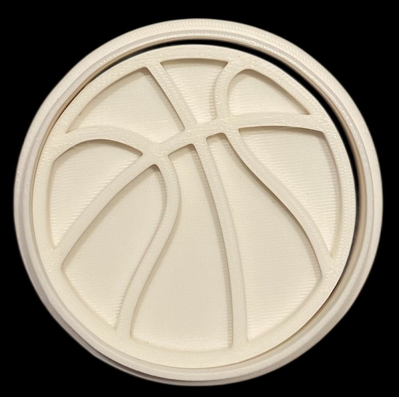 3D Printed Cookie Cutter - 3.5" Basketball #1008 gallery