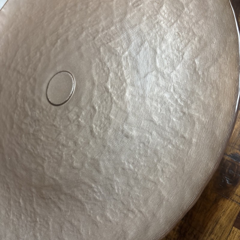 Chakra Rose-gold Metallic Glass 12” Pedistal Cake Platter gallery