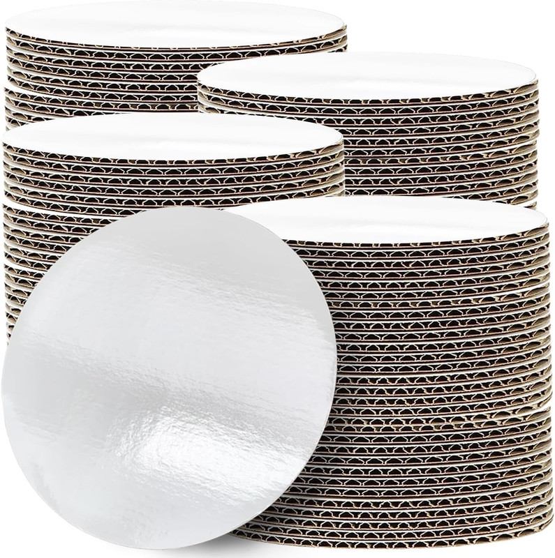 Cake Boards 10 Inch Round, Cake Boards 50 Pcs White Cake Boards, Food-Graded Cak