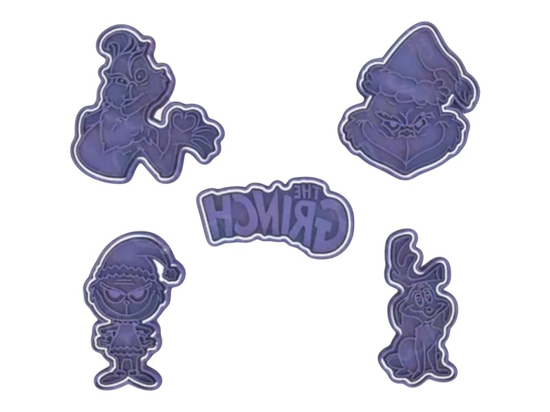 The Grinch Cookie Cutter Set. Cookie Cutter. Play dough cutters.