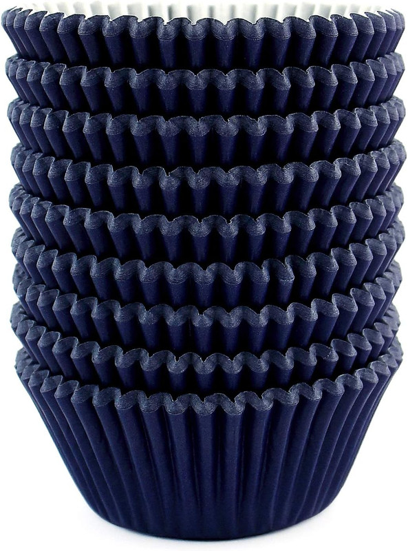 Standard Size Baking Cups Christmas Party Cupcake Liners 200 Pcs (Navy Blue) gallery