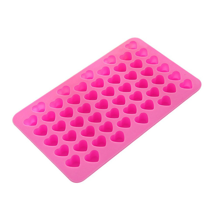 55 Lattice Heart Shape Tray Cute DIY Mini Silicone Ice Cube Maker Chocolate Mold gallery