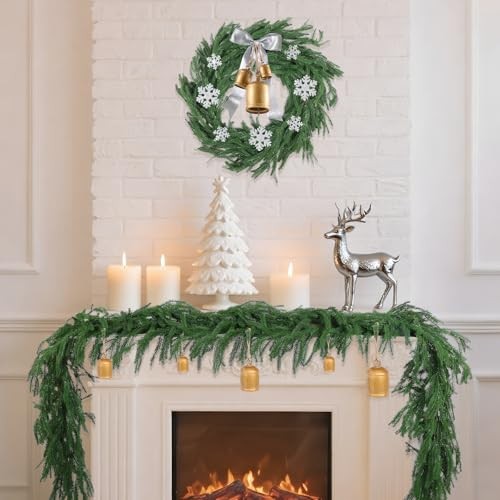 Pcs Artificial Norfolk Pine Garlands, Realistic Christmas Pine Garland 9 Ft 2 gallery