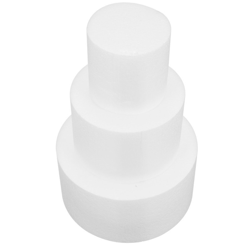 3 Pcs Cake Decorations Fake Dummies Designing Models Faux Round Bakery gallery