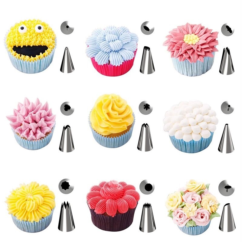 42pcs DIY Cake Decorating Tools Tip Kit Baking Nozzles Icing Piping Supplies Set gallery