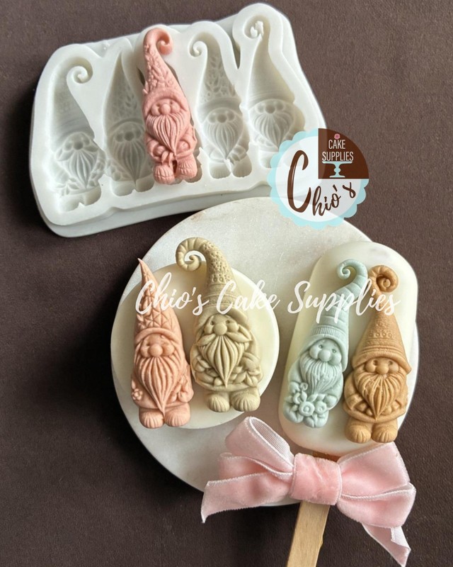 Gnomes Silicone Mold, 6 cavities gallery