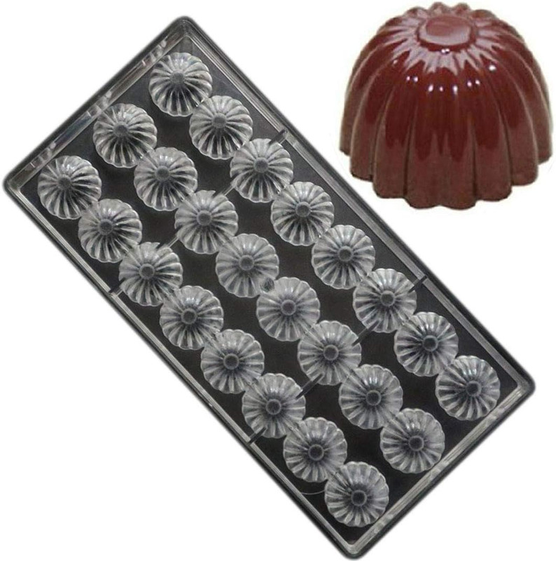 Polycarbonate Chocolate Mold DIY Candy Mould Clear Hard Plastic Bakeware Pastry