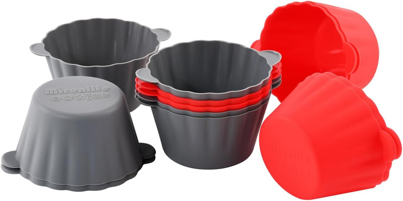 12 Pack Reusable Non-Stick Large Silicone Baking Cups, 3.54 Inch Jumbo Silicone gallery