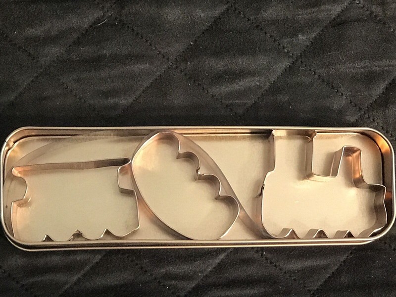 Chew Chew Special Train Cookie Cutter Set 3 Pc Locomotive Coal Car Caboose #D10 gallery
