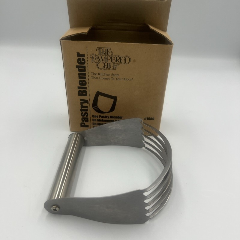 Pampered Chef Pastry Blender / Cutter Stainless Steel 5 Blades #1680 NEW IN BOX