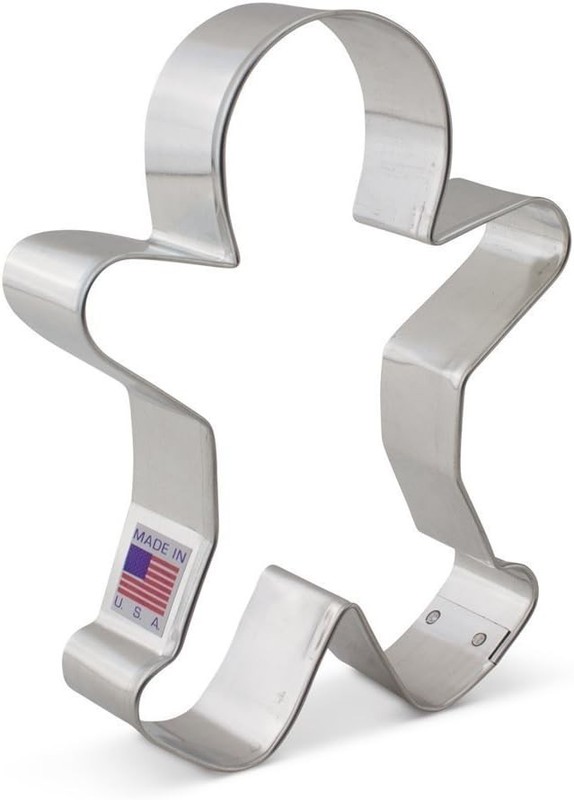 Classic 5-1/4" Gingerbread Man Cookie Cutter – Family-Owned, Holiday Essential gallery