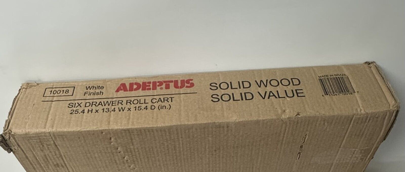 ADEPTUS 10018 6 Drawer Roll Cart, White Finish gallery