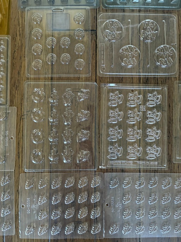 Lot of 39 Vintage Candy Chocolate Molds Assorted Themes Wilton Apollo Creations gallery
