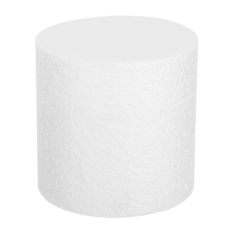 Round Foam Cake Dummy, 4″x 3″ White Fake Cake Circles Dummies