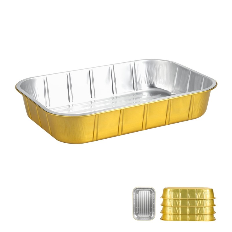 Aluminum Foil Pans,9×13,Heavy Duty Aluminum Pans, Disposable Aluminum Pans,Go…