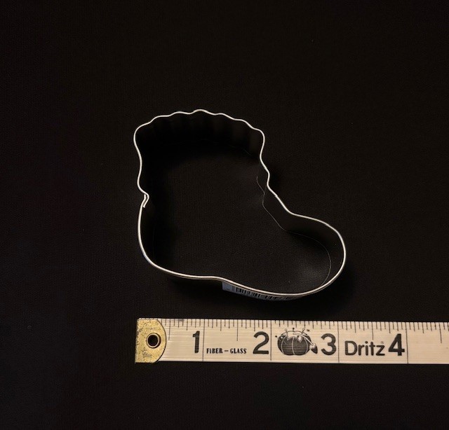 Baby bootie cookie cutter