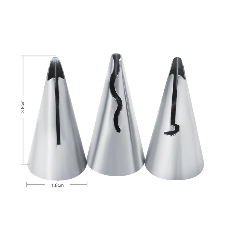 7x Stainless Steel DIY Pastry Fondant Cake Icing Piping Nozzles Decorating T NEW gallery