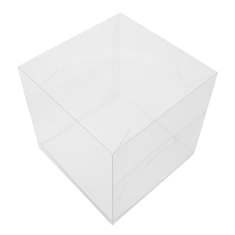 50 Pcs Clear Cake Boxes, Square Clear Cake Boxes, Cake Carrier with Handle gallery