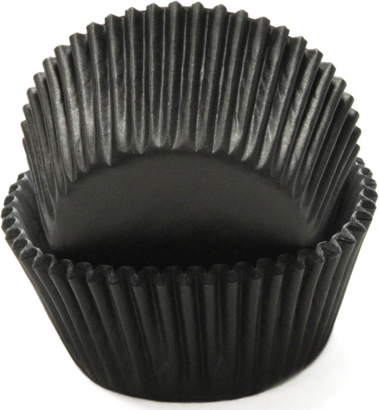 Classic Cupcake Liners, 50 Count, Black