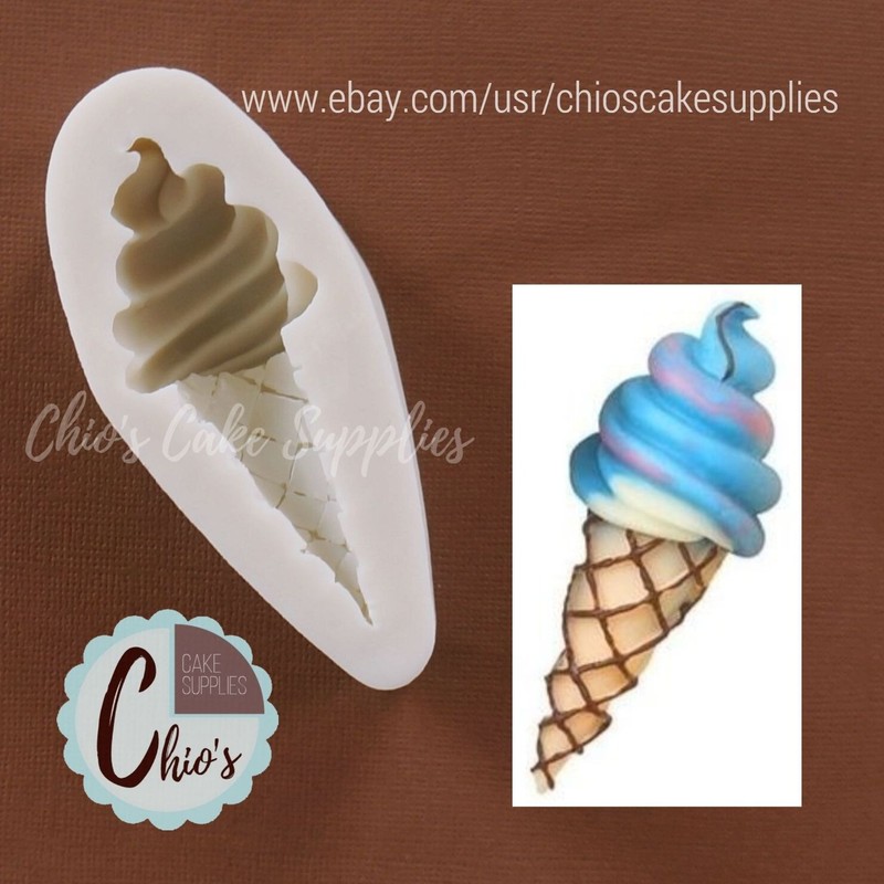 Swirl scoop Ice cream silicone mold