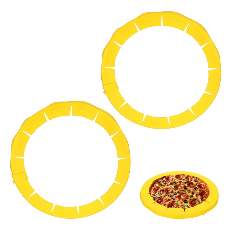 Adjustable Silicone Pie Crust Shields, 2Pcs Crust Edges Protectors, Yellow