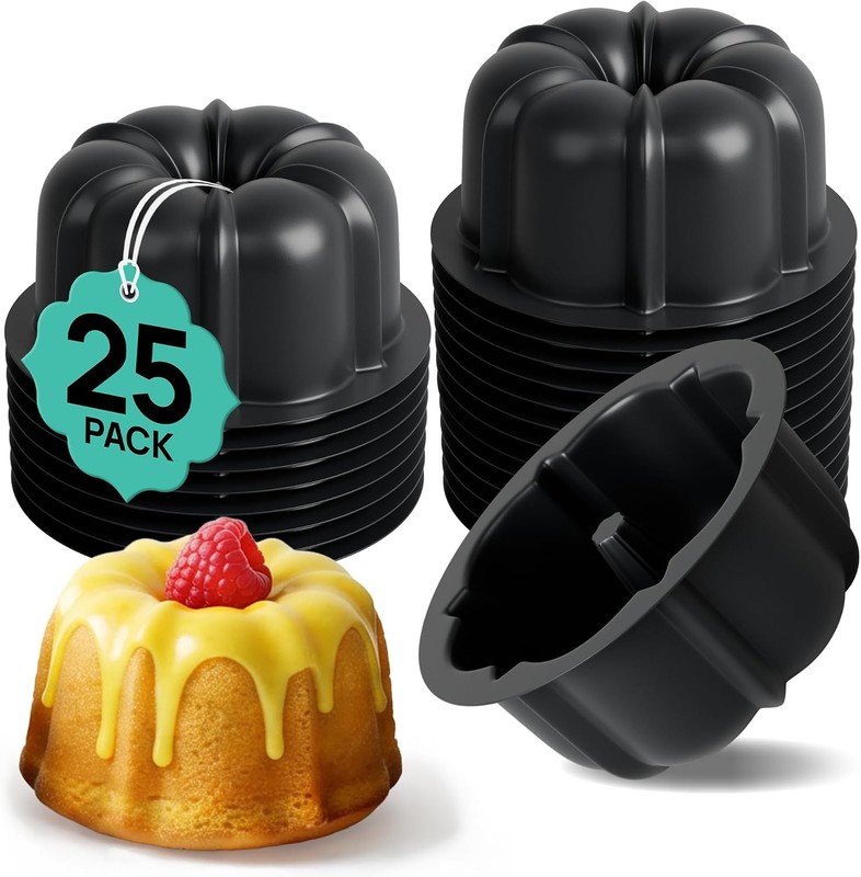 Oven Safe Mini Cake and Jello Mold - 25 Reusable Baking Molds for All Occasions gallery