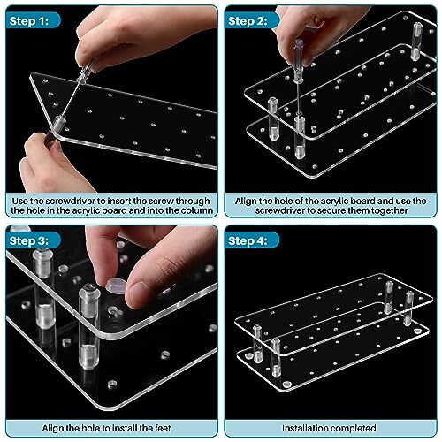 21 Holes Clear Acrylic Cake Pop Stand Lollipop Display Stand for Wedding Party gallery