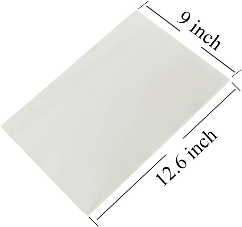 50/100/200 sheets Count Edible Rec Rice and Wafer Paper,9×12.6