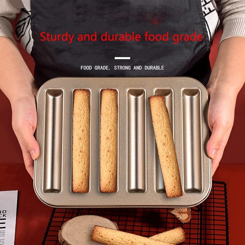 Non-Stick Biscuit Stick Mold Cake Baking Pan Carbon Steel Cake Bread Mold 1740 gallery