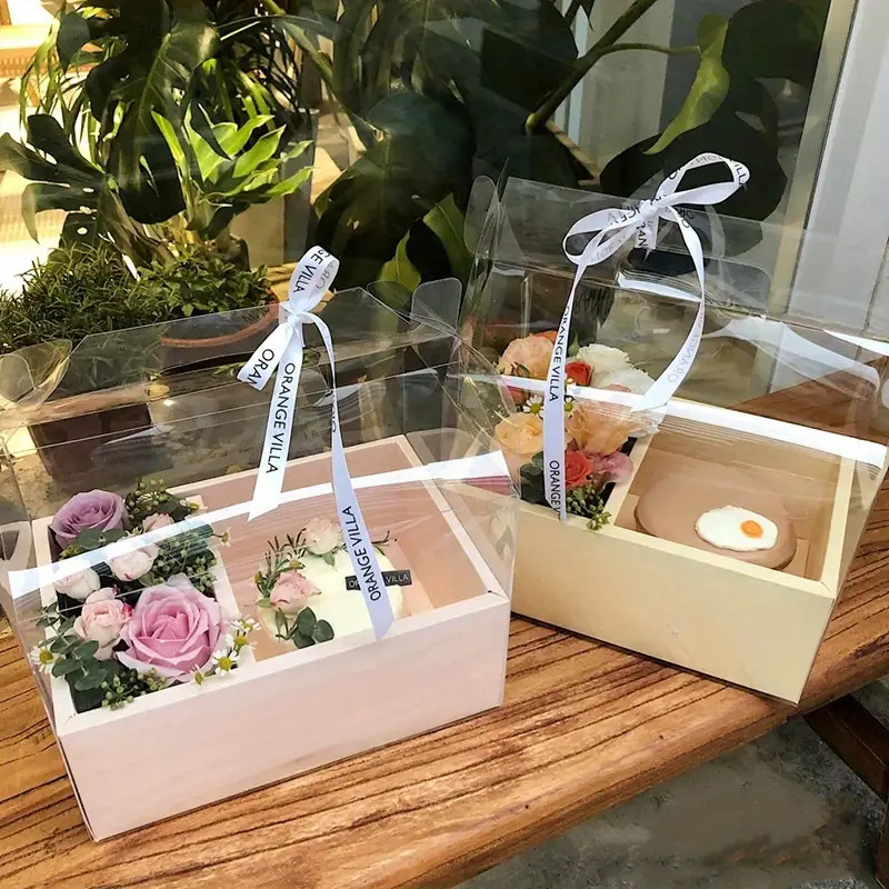 [Pink]Flower Cake Gift Box (Box Only), Valentine's Day Gift gallery
